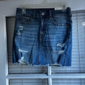 American Eagle Hi-Rise Denim Mini Skirt